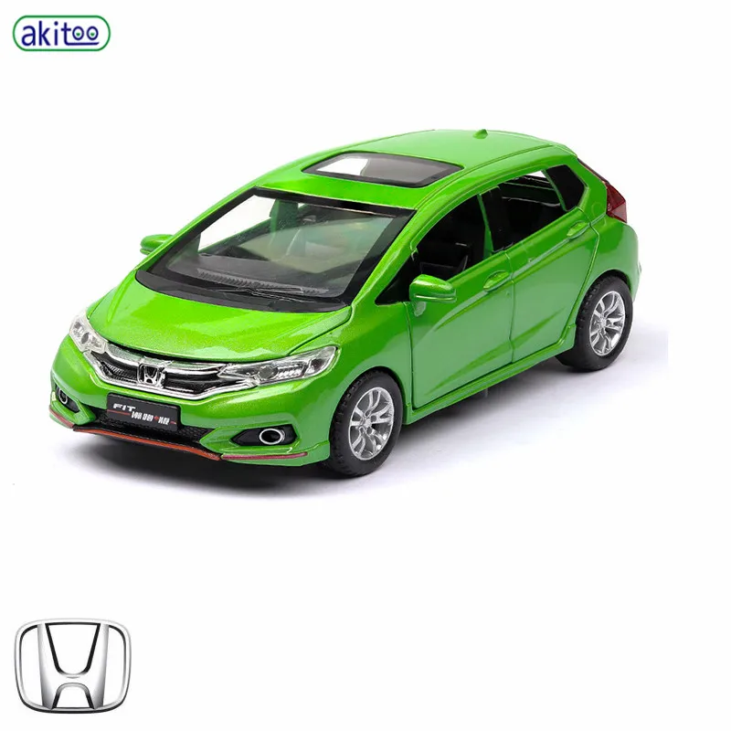 Akitoo Honda Fit Маленькая пушка Игрушечная модель со звуком и светом пульсирующая