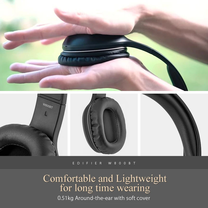 Edifier W800BT Bluetooth Headset Headphones Stereo Wireless Earphone for iPhone Android Phone Computer fone de ouvido