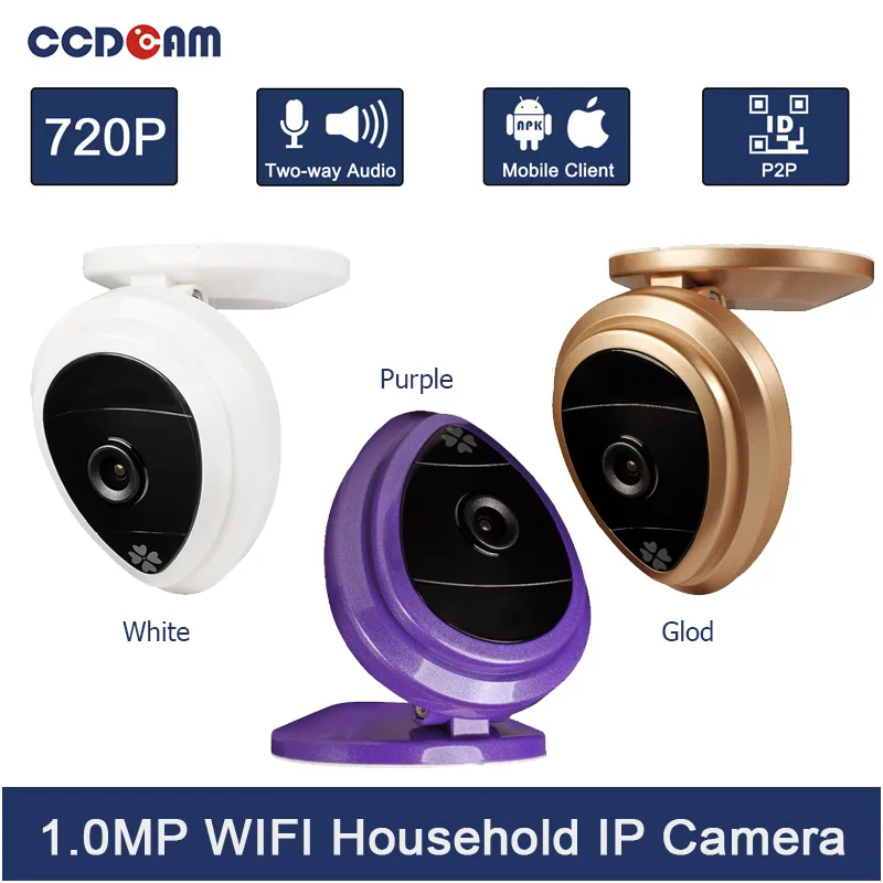 Беспроводная мини камера CCDCAM HD 720 P беспроводная веб с WI FI радионяня IP P2P для