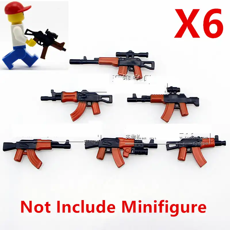 Detail Feedback Questions About 6pcs Ak 47 Submachine Gun Swat - aliexpress