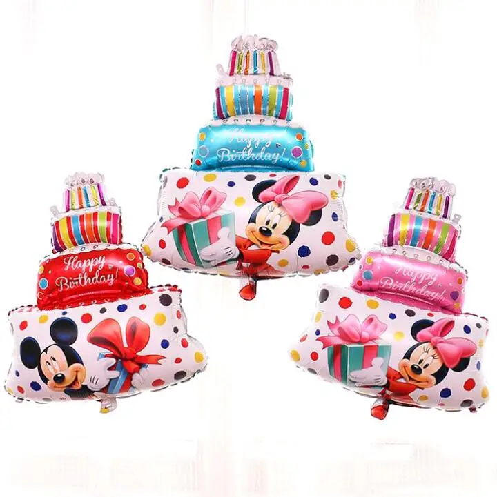 

44x30cm Hot Mickey Minnie birthday cake balloon, birthday party decorations