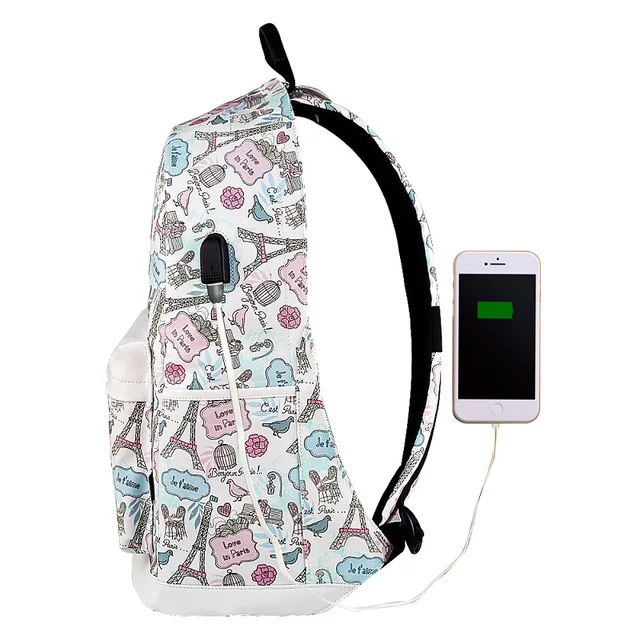 mini backpack with hidden zipper