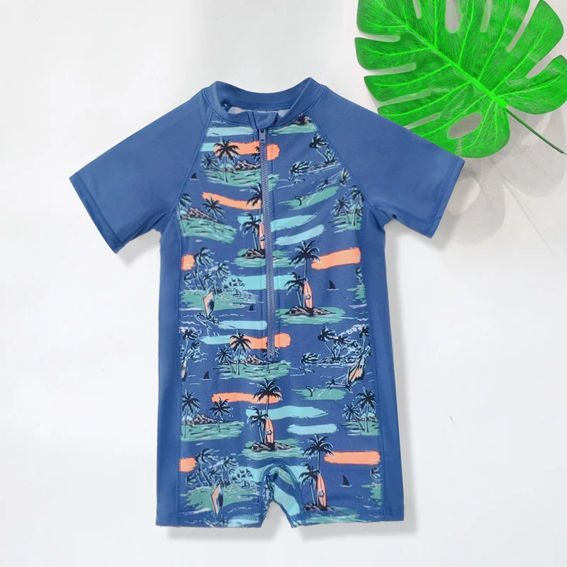 

Boy's one-piece swimsuit baby's baby's sun block flat-angle surf swimsuit boy's vacation swimsuit