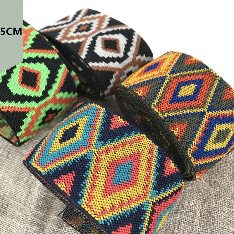 

5cm wide flat retro elastic band rubber webbing pants waist elastic rope clothing DIY accessories