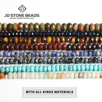 

Jasper carnelian natural stone carnelian onyx 2X4mm 4X6mm 5X8mm 5X10mm abacus faceted loose beads diy best-selling jewelry JD