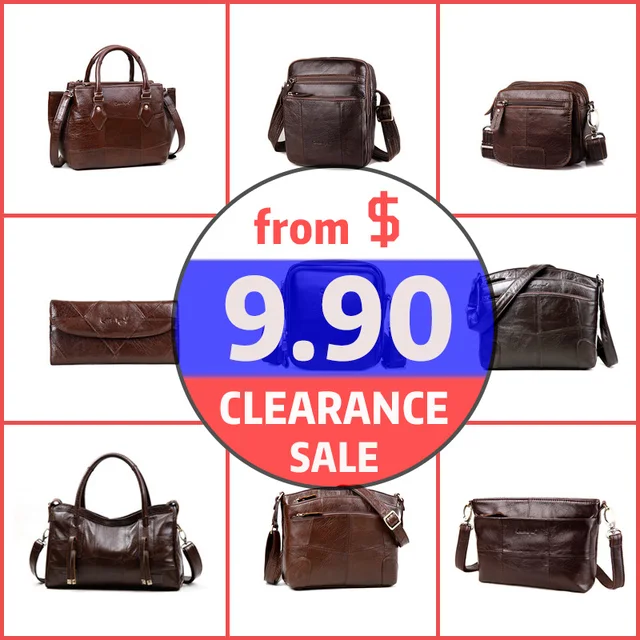 Clearance Genuine Leather Bags for Women Large Capacity Genuine Leather Crossbody Bags for Women ...