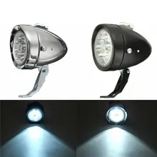 113*82mm 160 grados Retro Vintage bicicleta luz delantera ciclismo 6 LED faro de la bicicleta de montaña faro antiniebla con soporte