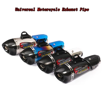 

Universal Motorcycle Exhaust Modify Motocross Exhaust Muffler For FZ6 CBR250 CB600 MT07 ATV Dirt Pit Bike