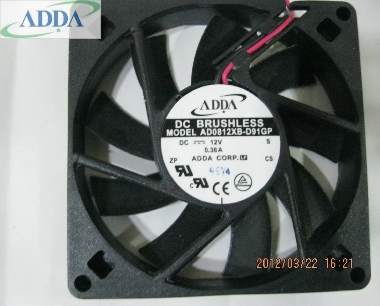 Для ADDA AD0812XB-D91GP 8015 8 см 12 В 0.38A корпус вентилятора 80 мм блок питания Охлаждающие