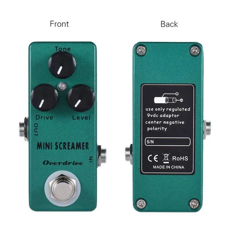 Mosky Mini Screamer Overdrive (TS9 Overdrive) Педаль Эффекта мини гитары|Детали и аксессуары для
