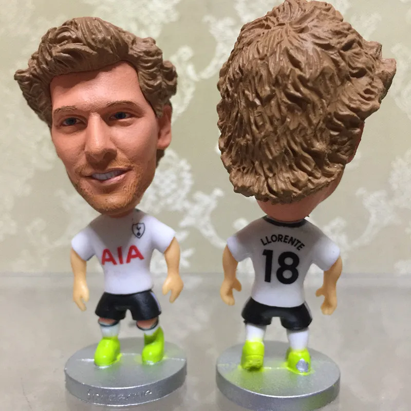 

Soccerwe Football Star Doll TOT 2018 Season Llorente Figure White Kit Puppets Resin Collections Furnished Articles Gift