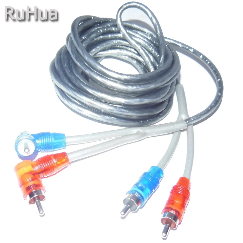 RuHua High Performance Car Styling 4.5m RCA Interconnect Cable Auto