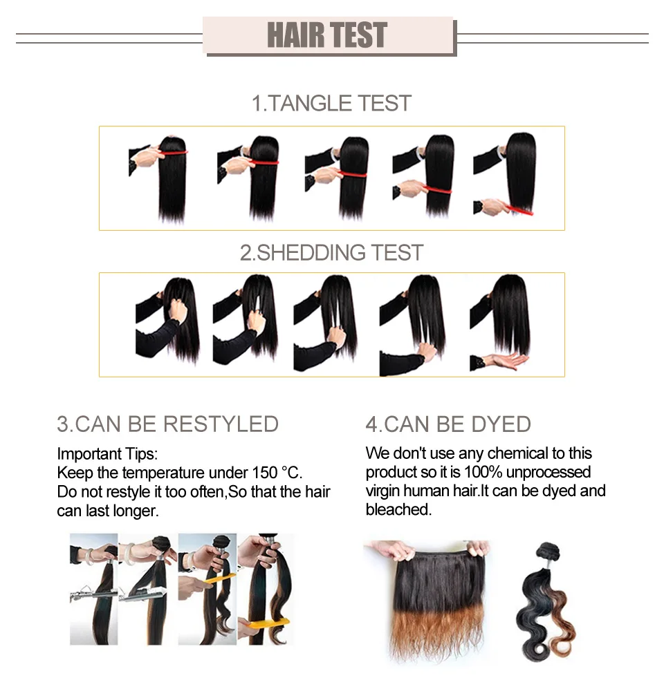 Hair Villa Brazilian Remy Loose Deep Hair Weave #1BBurg Colored Human Hair Bundles For Salon Low Ratio Longest Hair PCT 15% (27)