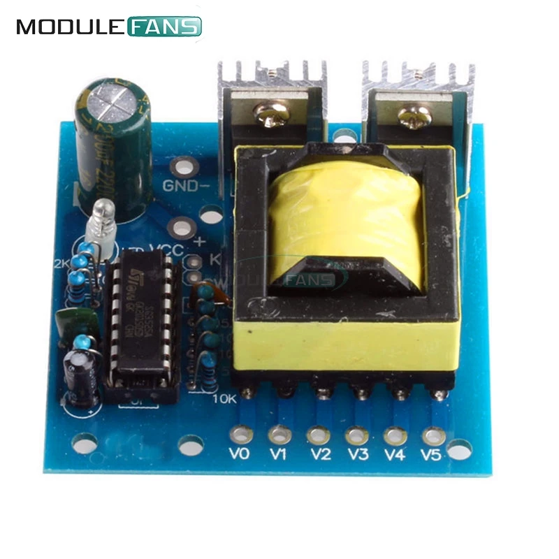 

150W MC Converter DC 12V To AC 220V Inverter Boost Transformer Power Board Module High Frequency Square Wave AC Output 20KHz