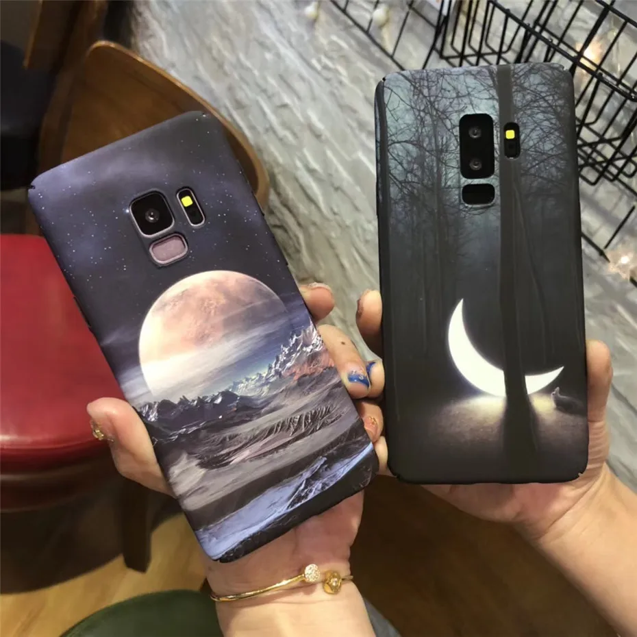 MOUSEMI For Samsung Galaxy S8 Flower Case Hard Plastic Funda For Samsung Galaxy S7 Edge S8 S9 Plus Note 8 9, For Samsung S9 Case (5)