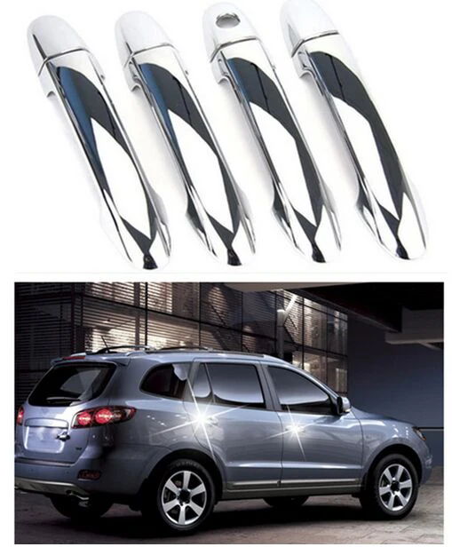 2012 хромированная накладка на дверные ручки для hyundai Santa Fe 2007 2008 2009 2010 2011 2012 Прямая поставка