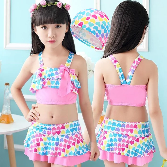 {Excellent|Wonderfull|Very Good|Very Recommended} Children Swimwear Girls Cute Love Two Pieces Swim Suits Princess Girl Swimsuit Kids Tankini Bathing Suits Beach Skirt Swim Suit Discount Price
