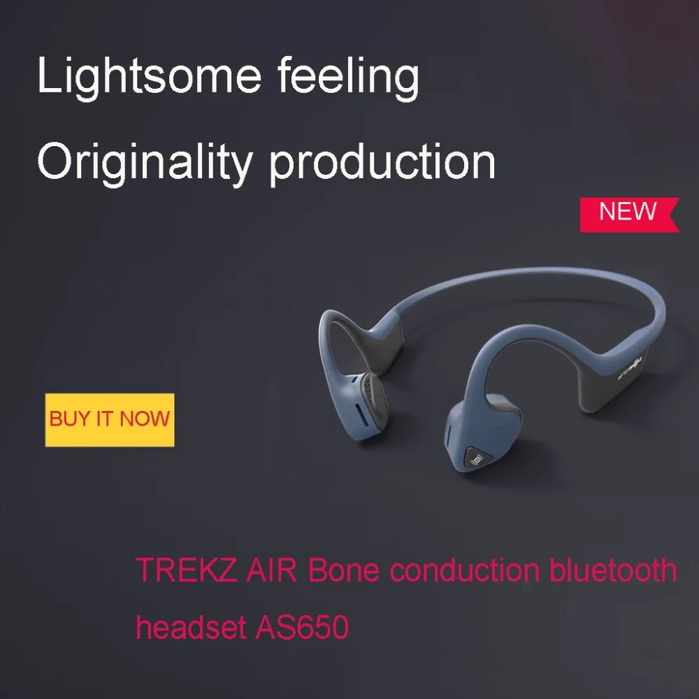 Новейшие спортивные эргономичные Aftershokz AS650SG-BR Trekz Air открытые беспроводные наушники с костной проводимостью# A