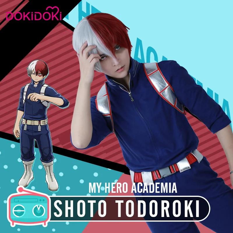 

DokiDoki Anime Cosplay Boku No Hero Academia / My Hero Academia Cosplay Shoto Todoroki Costume Men Halloween Costume