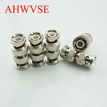 AHWVSE 5 шт./лот BNC кабель со штыревыми соединителями на обоих концах для подключения CCTV встроенный соединитель коаксиальный разъем переходник удлинитель для головок RG6 RG59 cctv кабель Разъем аксессуары