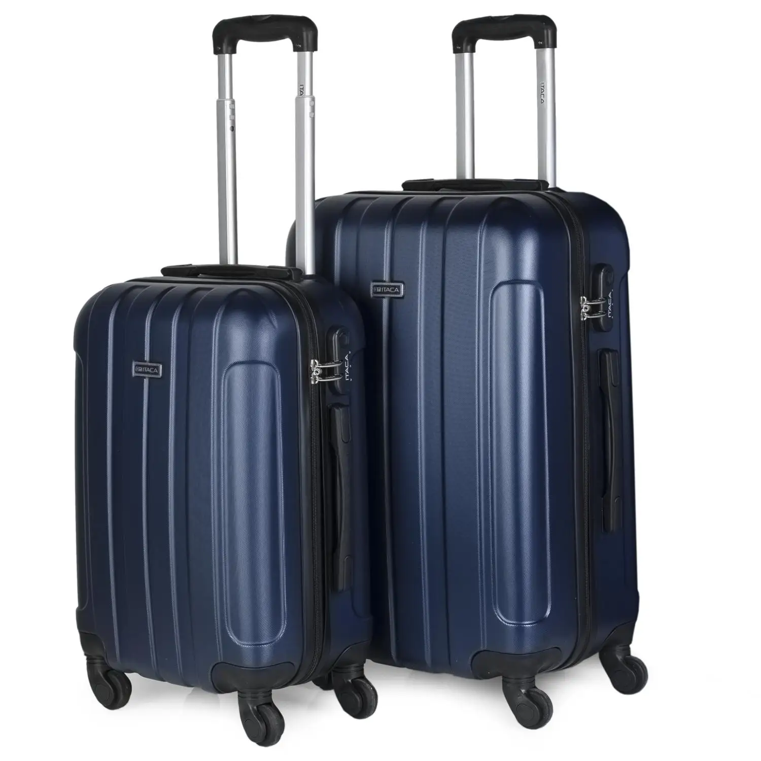 Itaca Havel juego 2 чемодана на колесиках для путешествий, жесткая 55/65 см ABS 3 цвета 771115 - Цвет: Синий