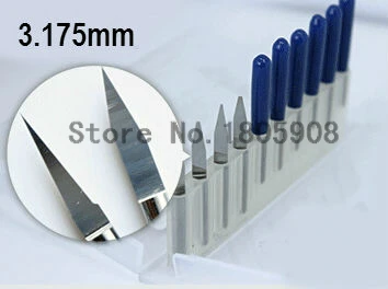 Free Shipping 10PCS 3.175mm 30 Degree 0.4MM End mill Carbide PCB CNC Engraving Bits ,Engrave Wood Acrylic PVC Metal tool