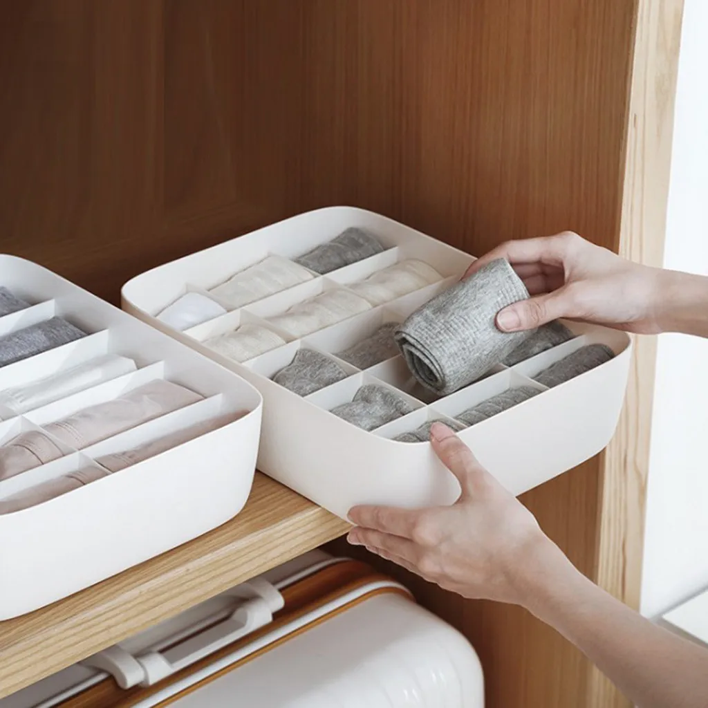 

Storage Box Socks Bra Underwear Organizer Closet Home Underwear Storage Box Close-Fitting Clothing Desktop Finishing 19MAY15