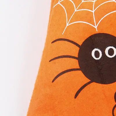 Льняная сумка переноска для Хэллоуина 20 см|bag for|trick or treatbag yellow |
