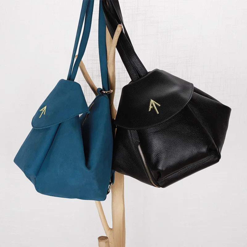 Женский рюкзак из натуральной кожи, сумка через плечо из мягкой кожи, модная повседневная женская сумка