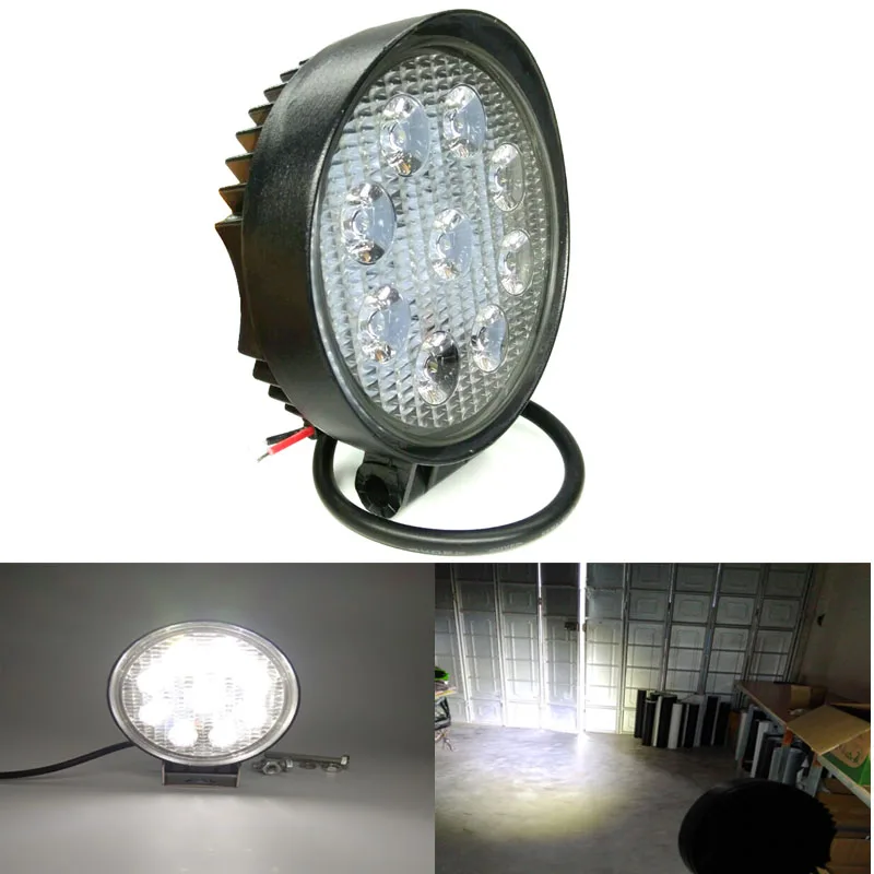 

4 Inch 27W High Power 12V 24V LED Work Light Round LED Offroad Light Lamp Worklight for Off road Motorcycle Car Truck