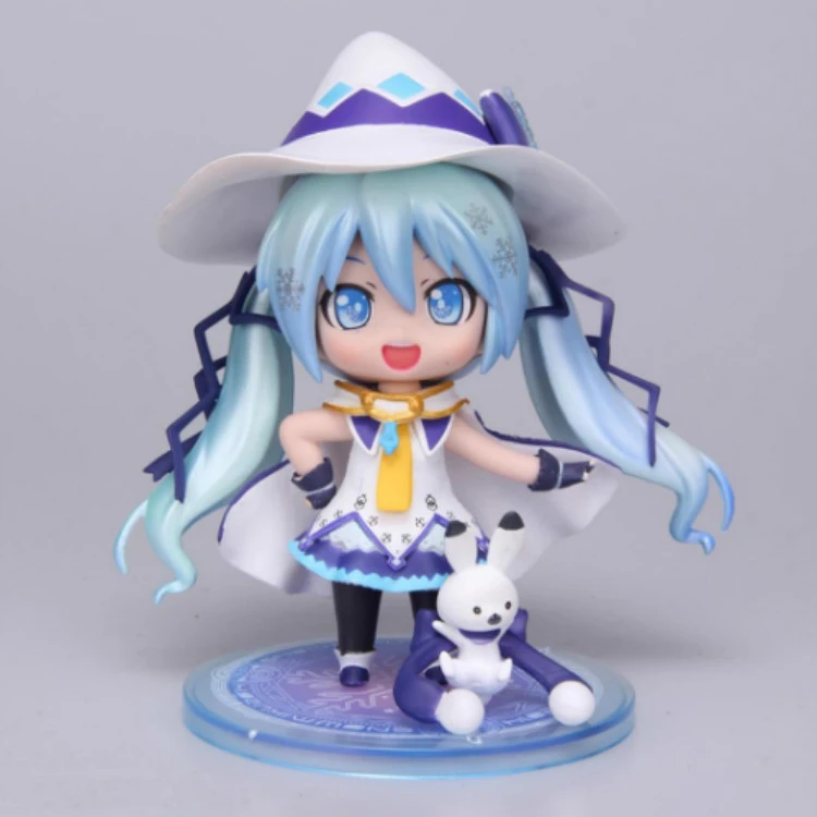 12cm Anime Hatsune Miku Figures Magic Girl Snow Miku Action Figure Sexy Toys Decoration Pvc Collection Figure Model Brinquedos Anime Hatsune Miku Snow Mikuhatsune Miku Aliexpress