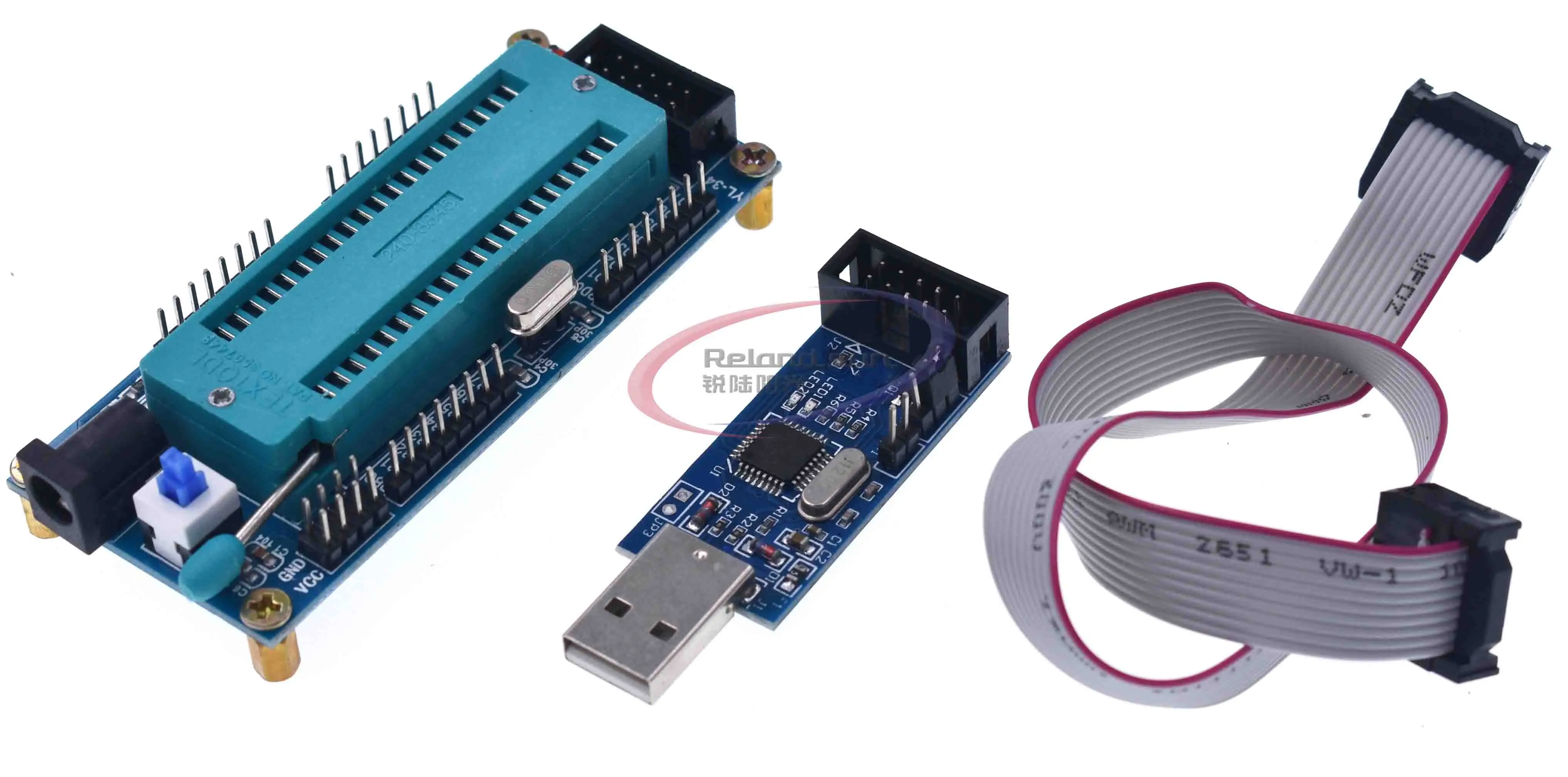 AVR ATMEGA16 минимальная системная плата ATmega32 макетная + USB ISP USBasp программатор для