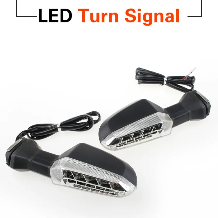 

For KAWASAKI Z125 Z250 Z300 Z750R Z800 Z1000 Motorcycle Front/Rear LED Turn Signal Indicator Light Blinker Lamp