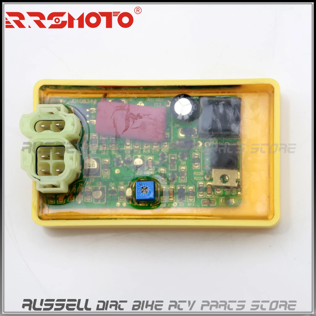 6 Pin Racing CDI with Wire Performance Racking Round Ac Fired Ignition Coil for Most GY6 50-250CC ATV Scooter Moped Go Kart