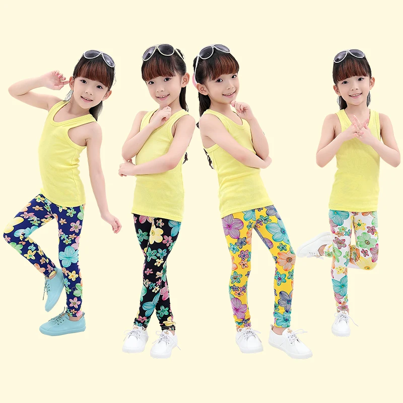 New candy color spring and summer thin baby girl child legging girls