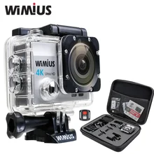 Wimius 4K wifi Action Camera Ultra HD 1080P 60pfs Sports Mini Video zoom Cam Go Waterproof 40M pro +2.4G Wireless Remote Control