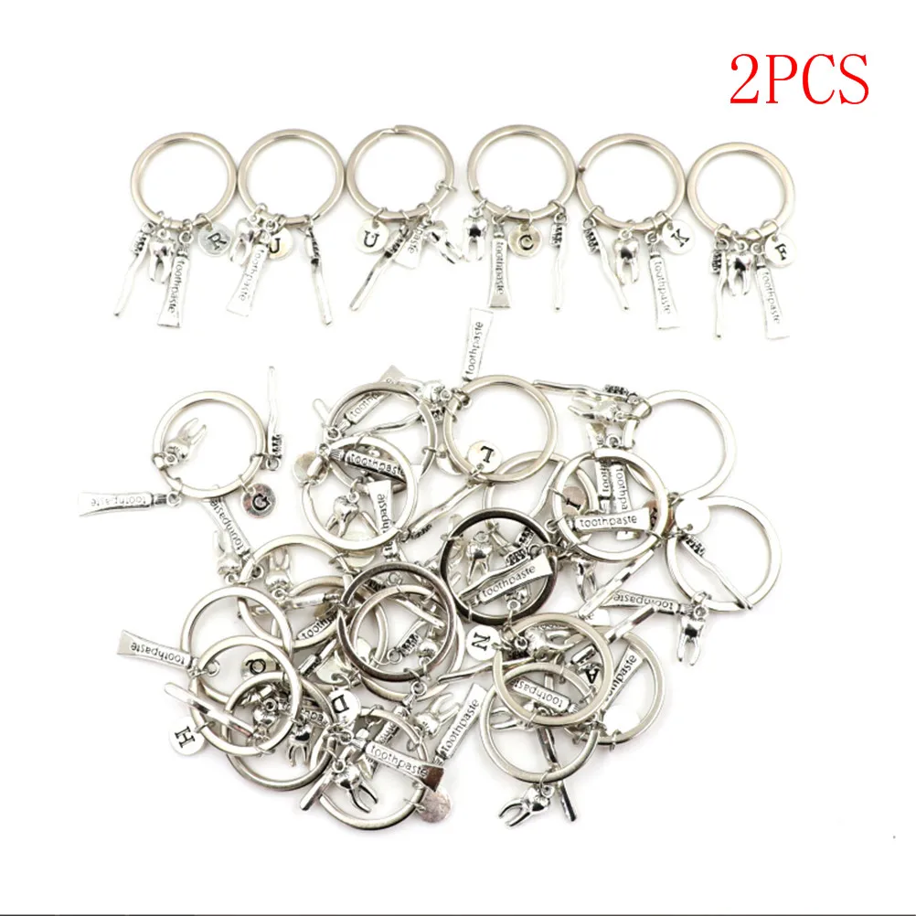 2pcs Dentist Keyring Dentist Keychain Dental Assistant Gift Dental