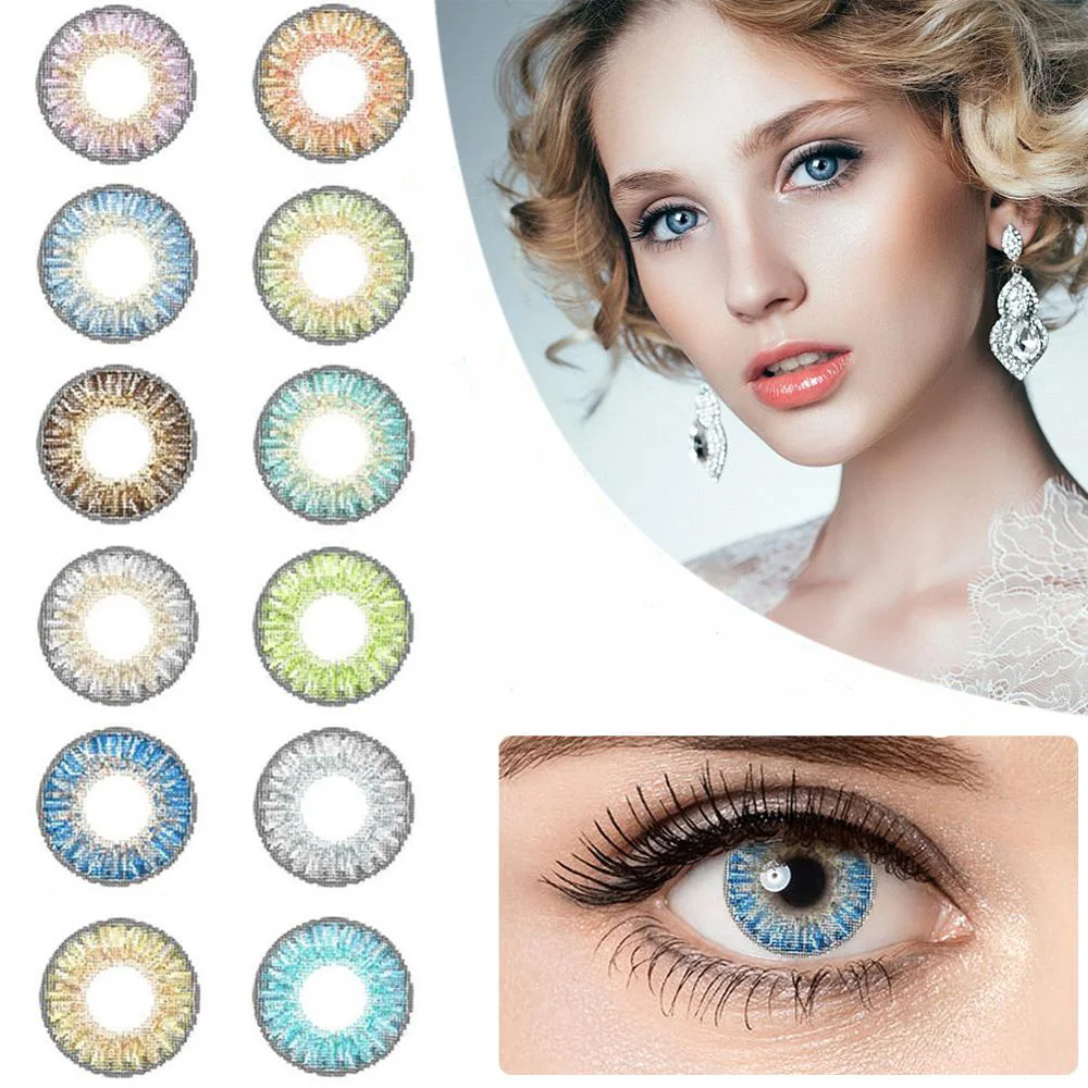 

2Pcs Cosplay DIY Cosmetic Eye Makeup Tool Colorful Big Eyes Portable Mini Travel Colorful Invisible Party Supplies