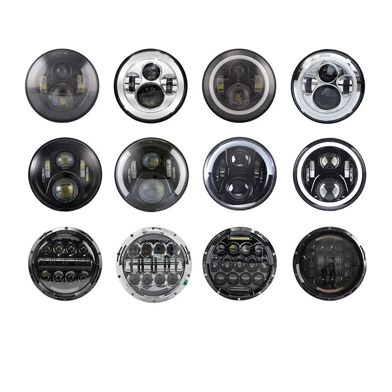 

7" Motorcycle Black Projector Motor HID LED Light Bulb Headlight For Harley Street Glide Softail FLHX F Touring Trike