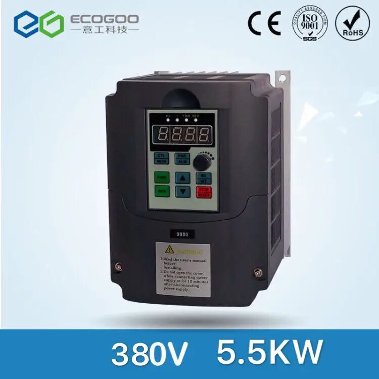 Преобразователь частоты 220В/380В 5.5KW регулируемая скорость для управления