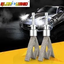 90 Вт 10000lm СВЕТОДИОДНЫХ Фар Автомобиля H7 H4 H1 H3 H8 H9 H11 9005 9006 ксеноновые лампы белого 6000 К СВЕТОДИОДНЫЕ Фары Лампы Авто противотуманные фары Автомобилей укладки