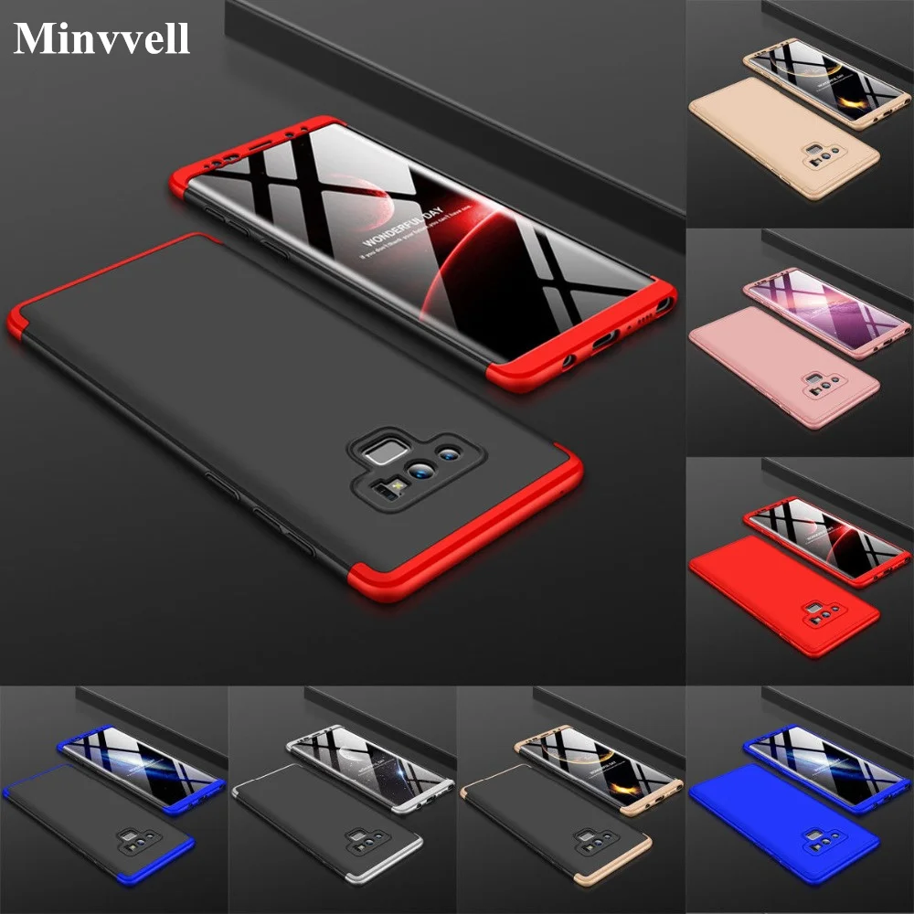 3-in-1 Plastic Hard 360 Full Protect Case For Samsung Galaxy Note 9 S9 S8 Cover Anti-Shock PC for S7 S6 Edge J7 DUO | Мобильные