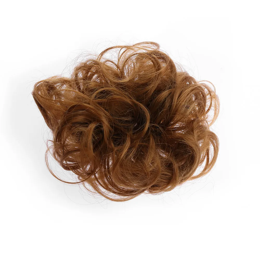 Женский грязный пучок кудрявый шнурок для волос резинка для волос волнистые волосы шиньон девушка парики наращивание синтетические волосы пончик инструмент для укладки волос
