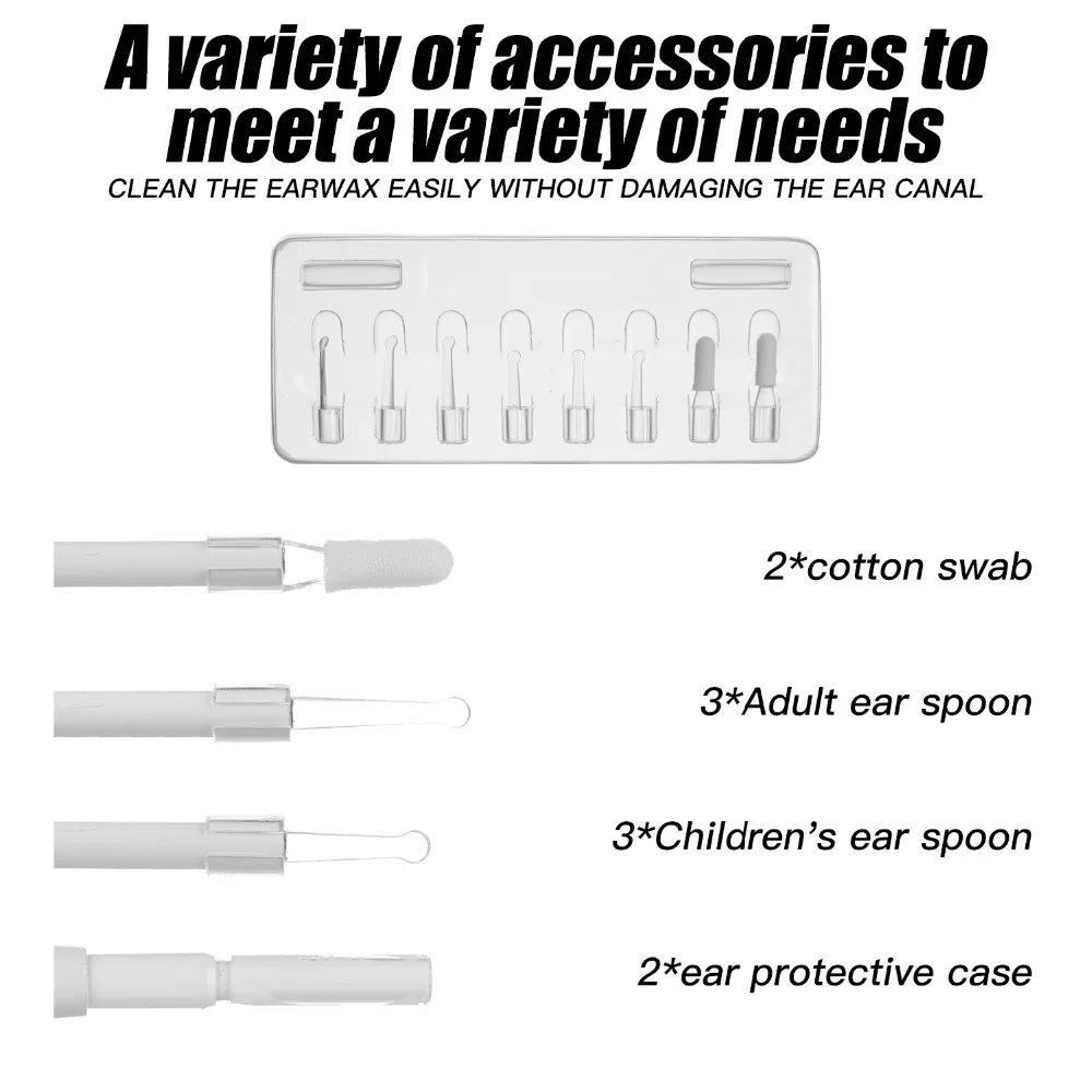 Volemer New 3 In 1 Medical Otoscope 3.9Mm Lens Ear Cleaning USB Endoscope HD Visual Ear Spoon For PC Windows Inspection Camera (9)