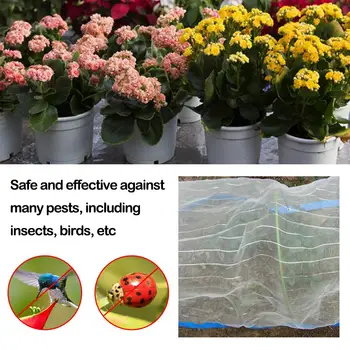 

Anti Bird Net Silver Wire Edging Vegetable Garden Insect Mosquito Net Greenhouse Garden Supplies