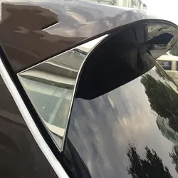 Montford ABS Chrome Защита от солнца на заднее стекло авто планки лобового стекла со стороны Треугольники Чехлы для мангала кадров 2 шт. Авто