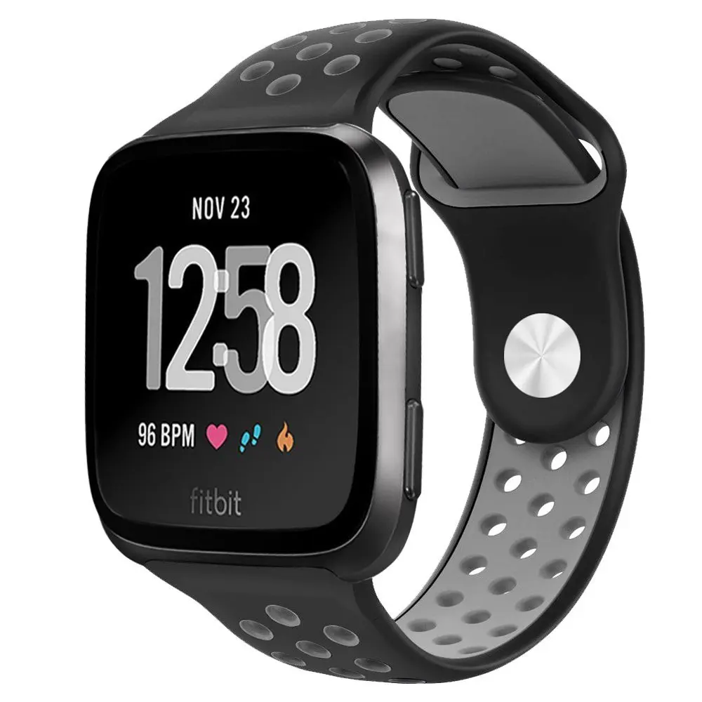 

Ktab Smart Accessories Fitbit Versa Bands Soft Silicone Replacement Sport Wristband Watch Band for New Fitbit Versa Smart Watch