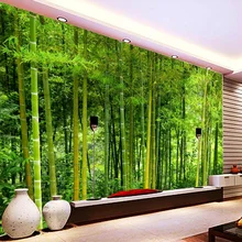 Новейшая Высококачественная бамбуковая настенная бумага для гостиной, ТВ, дивана, фон, настенная Фреска, 3D природный пейзаж, домашний декор, Papel De Parede 3D