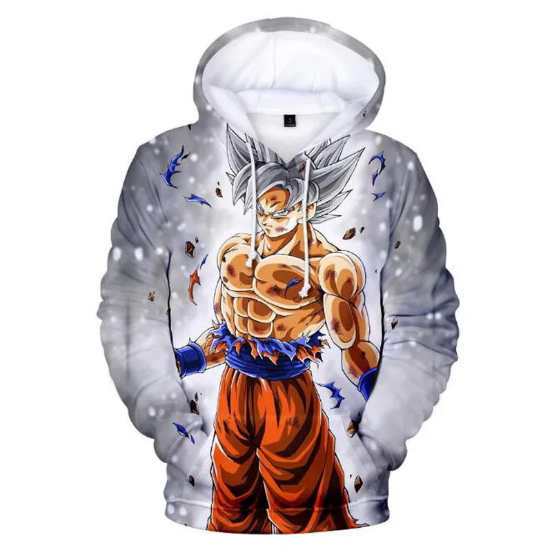 Anime Hoodie Dragon Ball Z Pocket Hooded Sweatshirt Kid Goku 3D Hoodies Pullovers Men Women Long Sleeve Outerwear Poleron Hombre - Цвет: 016