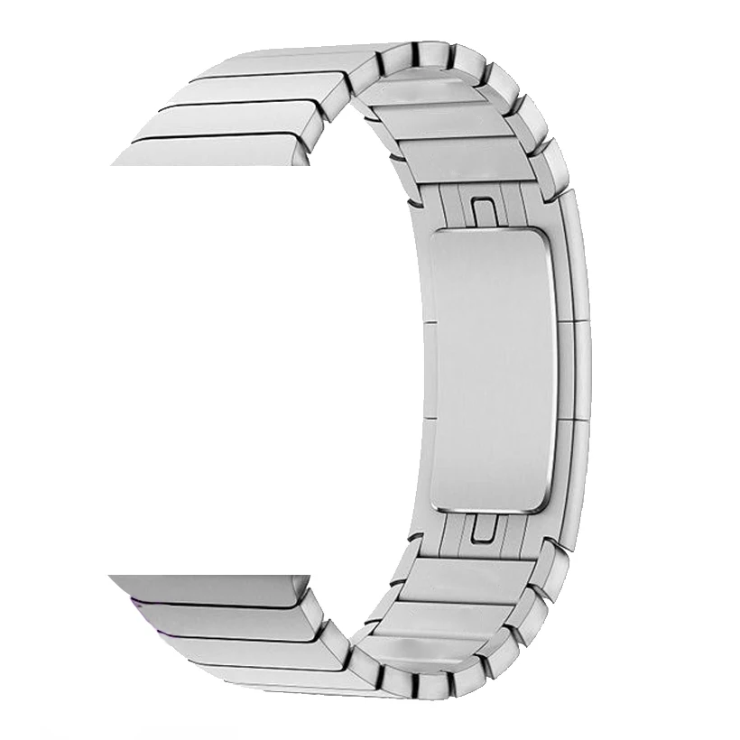 Ремешок Lbiaodai для apple watch band 4 5 iwatch 38 мм 42 мм 44 мм из нержавеющей стали 22 ремешок gen.6 для apple watch link браслет - Цвет ремешка: silver B